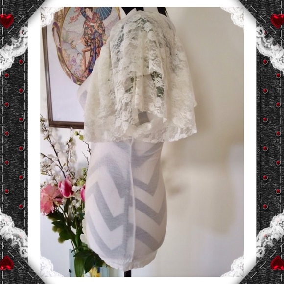 Fashion Ruffle Sleeve White Top - Picture 3 of 6